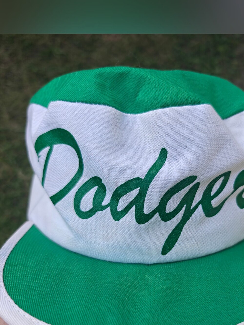 RARE Northern Cap Dodgers 80's Vintage Painter Military Pillbox Hat Made In USA